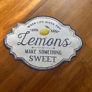 🍋lemon tin sign 🍋 kitchen decor